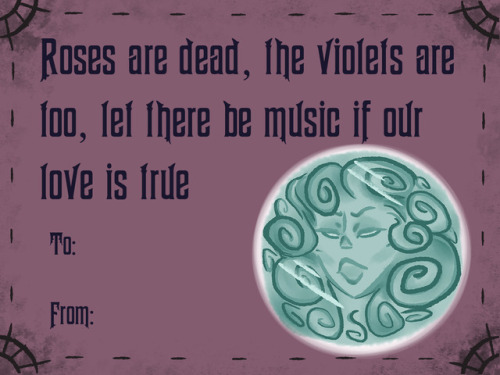 persephonaae: Happy Valentines Day all you grim grinning ghosts! I designed some Haunted Mansion the