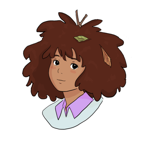 anne in attempted ghibli style, with a silly lil gif I quickly made~