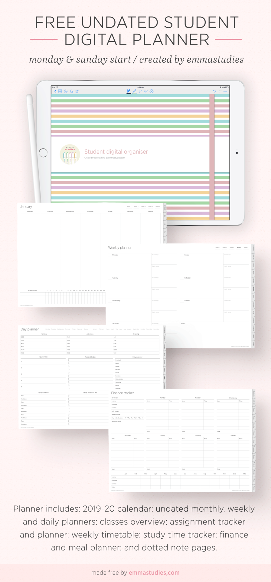 Student Agenda Template from 64.media.tumblr.com