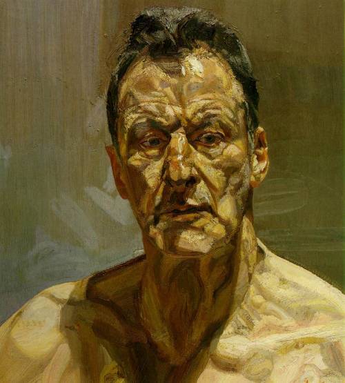 artist-freud:Reflection (Self-Portrait), 1985, Lucian FreudMedium: oil,canvaswww.wikiart.org
