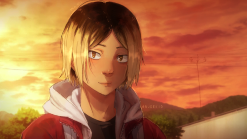 rudekid:kenma nation………… rise[ click for quality!! ][id: a redraw of an image of kenma from the anim