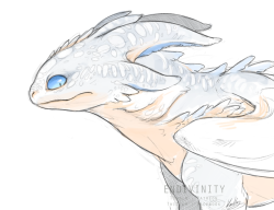 endivinity: when u arent overall satisfied with a canon design so you decide to take it in the opposite direction nono i mean the opposite opposite direction. blue eyes white fury 