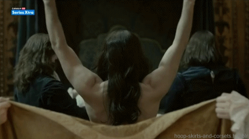 hoop-skirts-and-corsets: Introduction of Etiquette scene ~Versailles (2015)