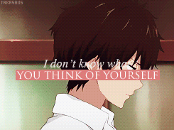 nannaseharu:  Houtarou: “Do you think there’s something that only you can do?”