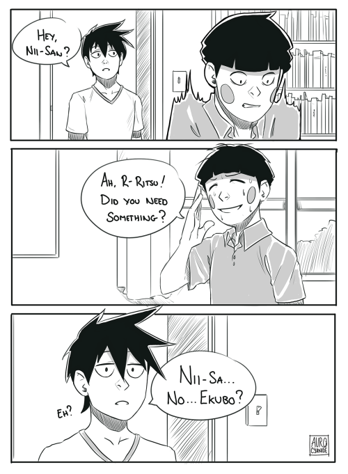 auro-cyanide:I don’t think Ritsu would like the idea of Ekubo possessing Mob hahahaBased on request 