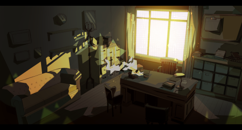 Im Usually Not One To Do Fully Rendered Backgrounds (especially Not Offices) But Heres Elias Office!