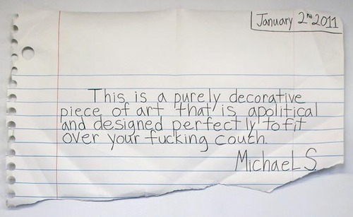 Michael Scoggins Decorative Piece, 2011 30 x 51 inches, marker and color pencil on paper