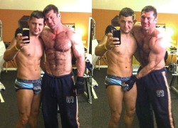 Hot Dad/son couple: Chizzad poses as his