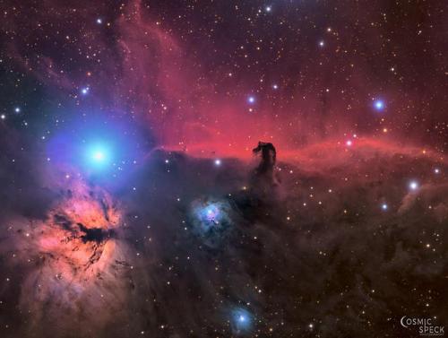 My Image Of The Horsehead And Flame Nebula, Created Using Over 24 Hours Worth Of Exposure