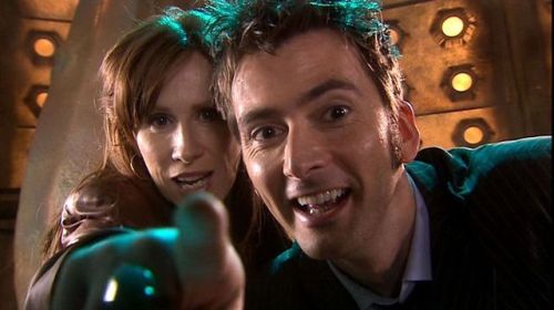 davidtennantcom: PHOTO OF THE DAY - 9th August 2017: David Tennant with Catherine Tate in Doctor Who