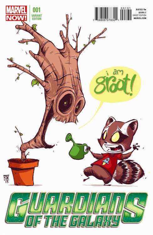 comicbookcovers:Guardians Of the Galaxy #1, May 2013, Skottie Young “baby” variant cover