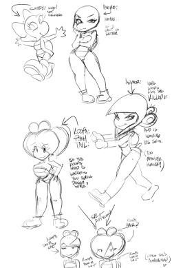 Koopa gal evolution sketch