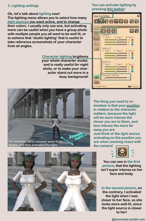 sarenhale: Welcome to Aydee’s screenshot guide for FFXIV! This is a list of things I learned by myse