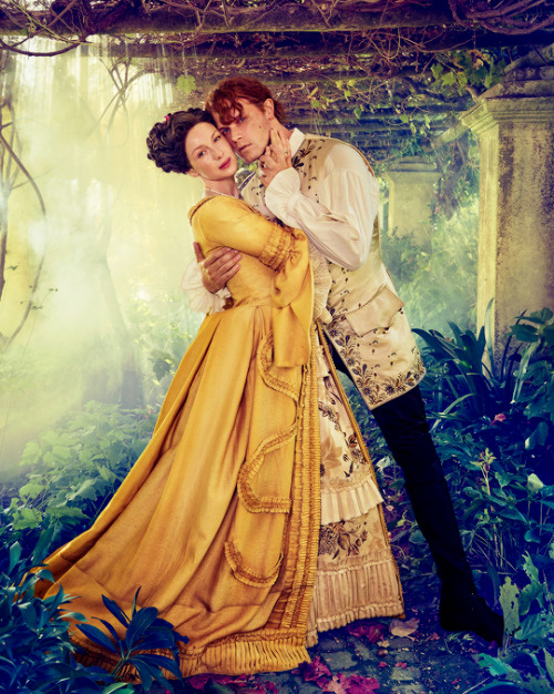 jamieclaire:Sam Heughan and Caitriona Balfe as Jamie and Claire Fraser for Entertainment Weekly, Nov