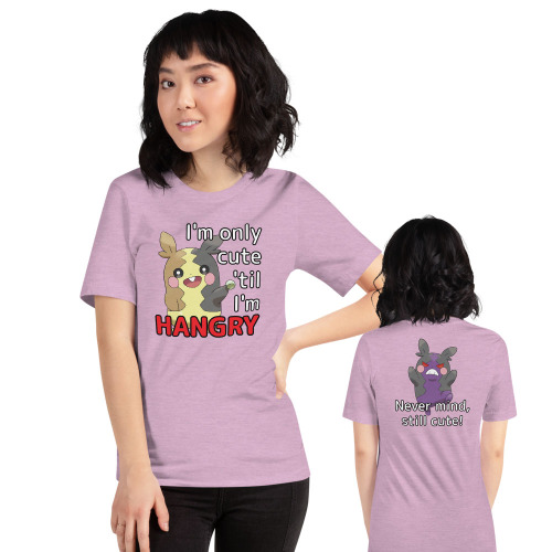 Cute ‘Til Hangry Morpeko Pokemon ShirtAvailable in single- and double-sided.