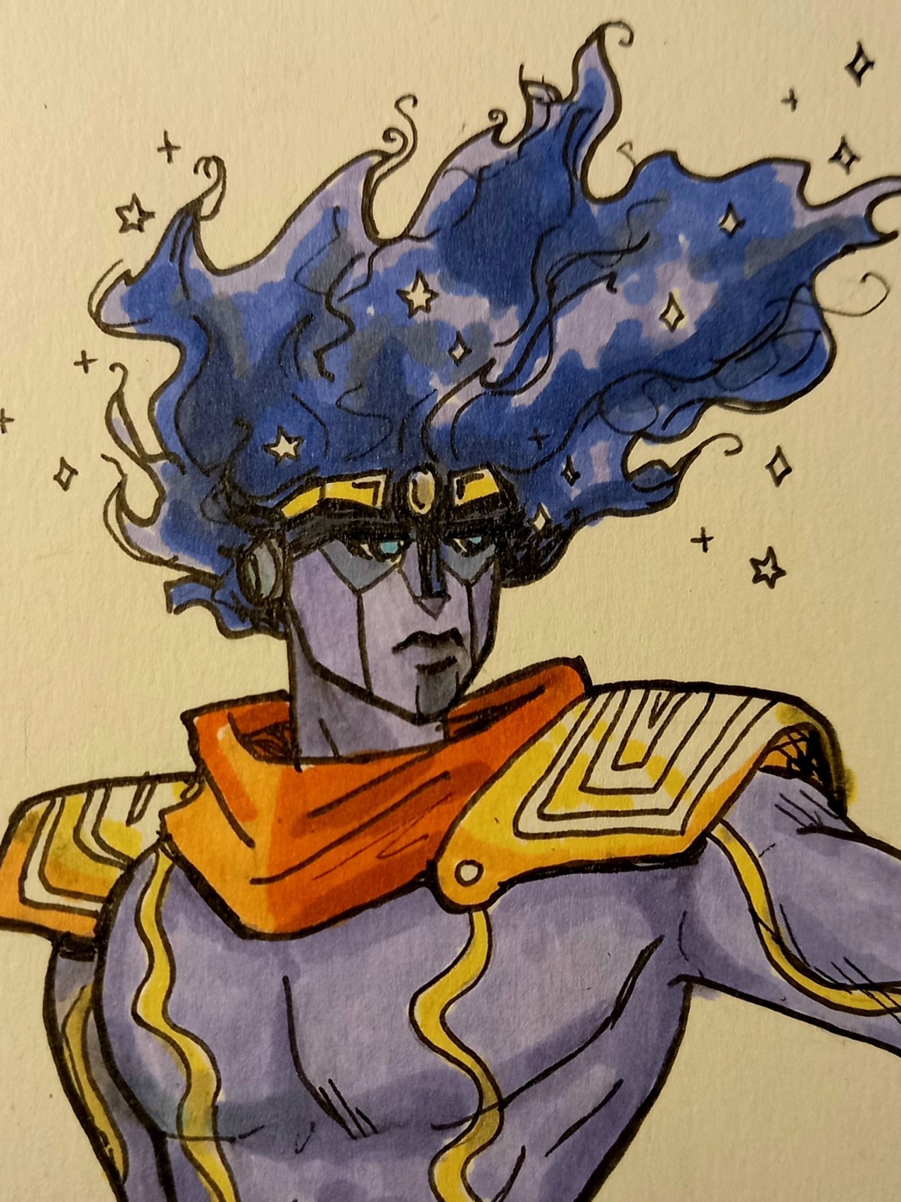 Fanart] My take on Star Platinum: Over Heaven : r/StardustCrusaders