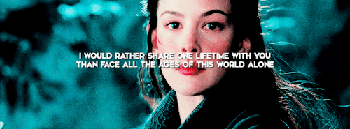 wandamaixmoff:  tolkien ladies + one quote