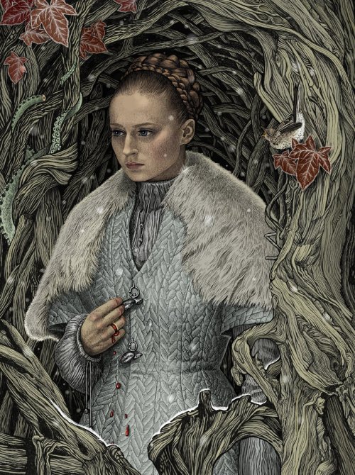 pixalry: Sansa Stark Illustrations - Created by Magdalena Korz