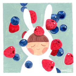 abbydraws: Berries gouache 