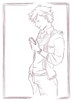 hazelhue:  Random slightly aged-up Adrien.