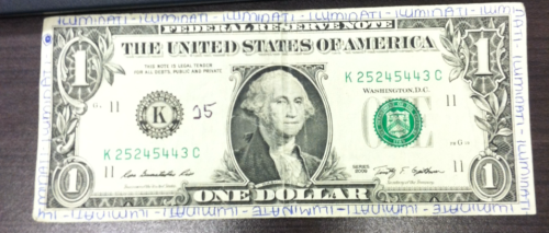 grimrapper: i was cashing in at work and look at this fucking dollar bill im pissing myself omfg &am