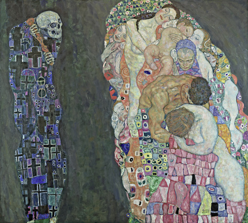 Gustav Klimt (Austrian, 1862-1918, b. Baumgarten, Vienna, Austria) - Tod und Leben (Life and Death),