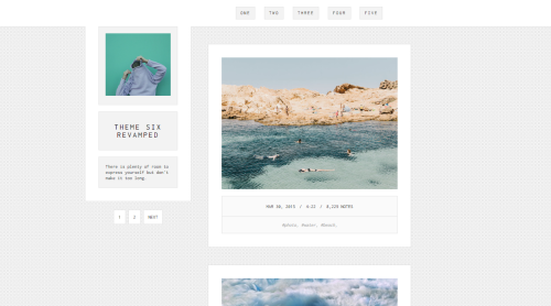 neonbikethemes: Theme Six [ Revamped ]Preview | Code Features: - 400px or 500px posts- Cus