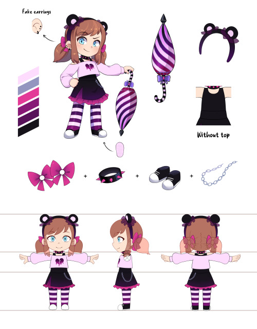  Here’s the first outfit Werti and I designed for the Vanessa’s Curse Creator DLC back i