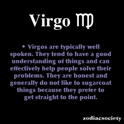 zodiacsociety:  Virgo Zodiac Facts  Extremely