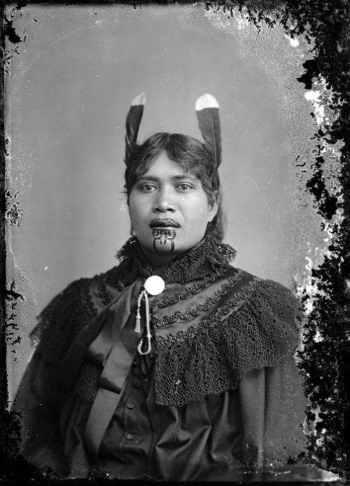 historium:A Maori woman in New Zealand, ca. 1895