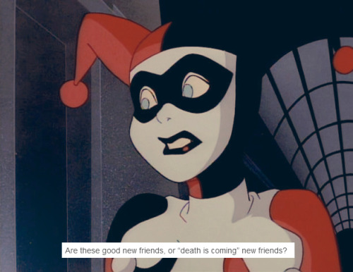 jonathan-cranes-mistress-of-fear:Jonathan Crane and Harley Quinn’s friendship in a nutshell