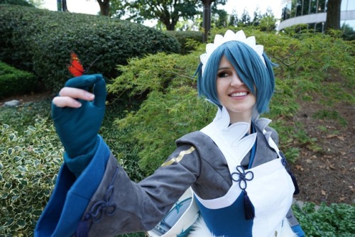 The absent-minded archer, Setsuna from Fire Emblem Fates. Costume made by Yashuntafun Cosplay. The d