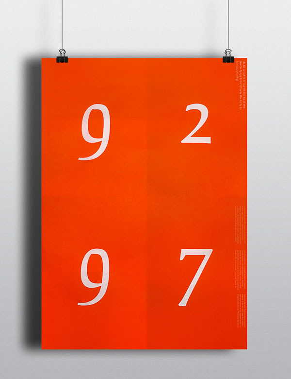 Year 2 / POSTER: Fred 92–97. Client (Notional): Quadraat, Fontshop. Designer: Andy Breen.