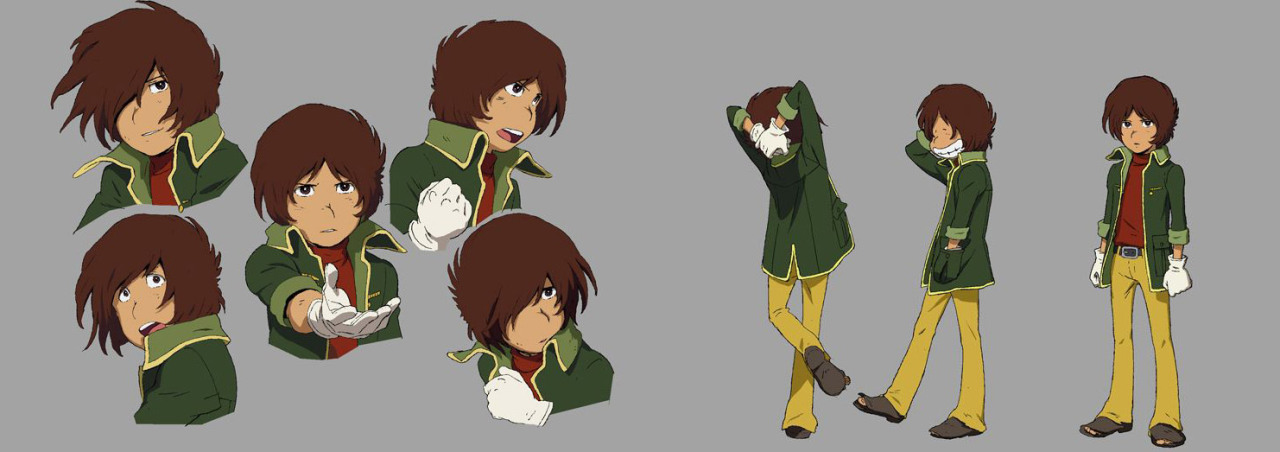 ca-tsuka:  Galaxy Express 999 designs by Nobuteru Yuki (Lodoss, Escaflowne …).Rare