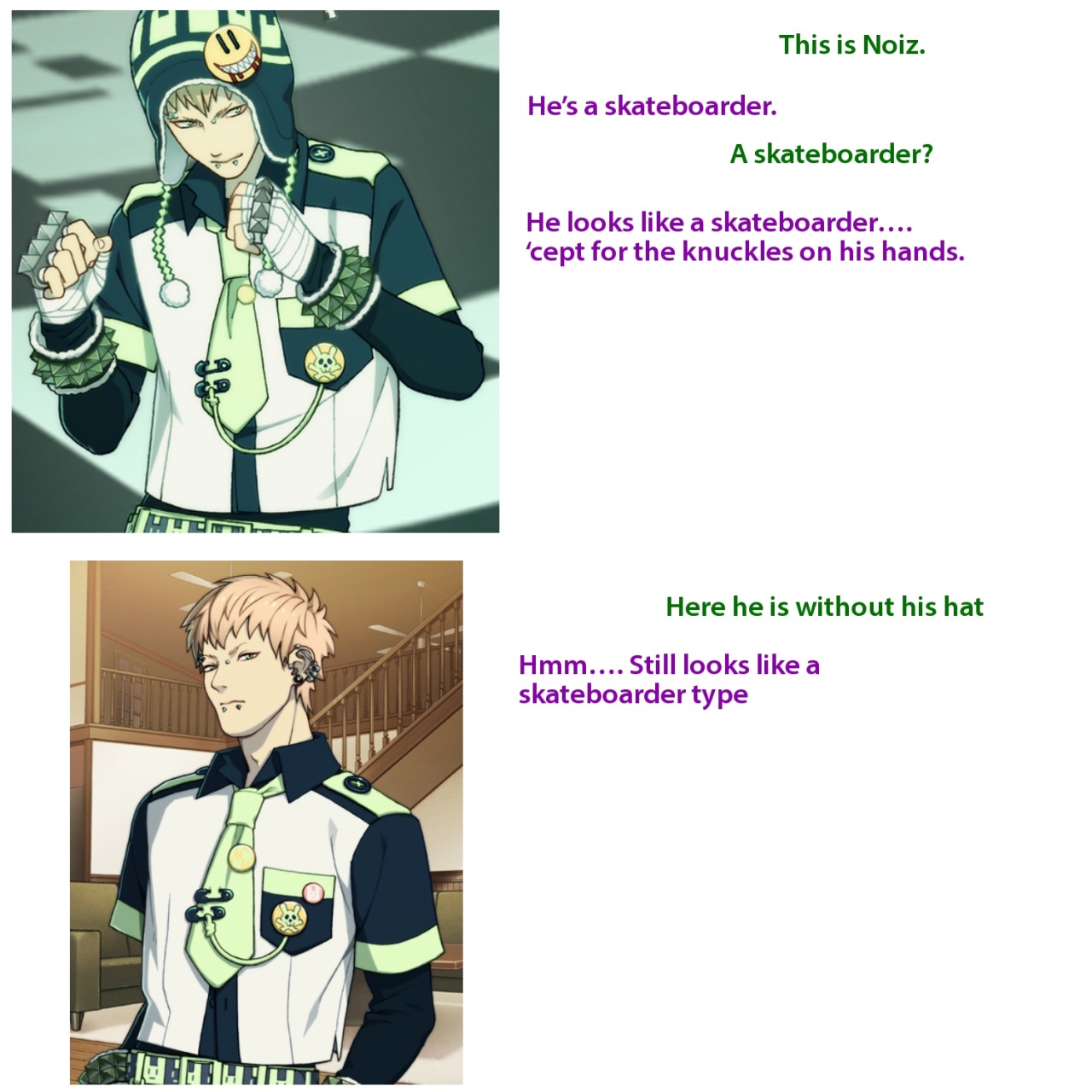 sweetmelonkandy:  hot-gothics:  DRAMAtical Murder First Impressions with my mom I
