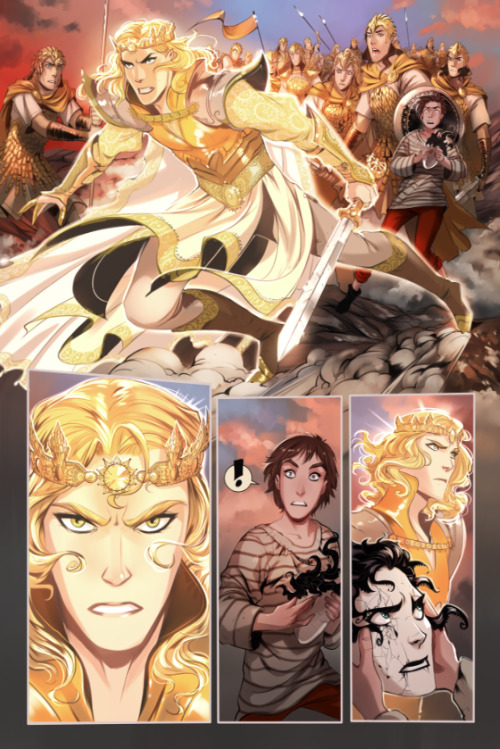 phobso:Some pages from ‘’Demonslayer’’, from issues #38,#40,#41,#42,#43. drawing by me, colored by O