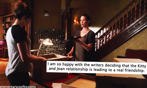 I am so happy with the writers deciding that the Kitty and Joan relationship is leading to a real fr