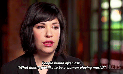 drinkingwiththejocks: “The conversation about women playing music has become part