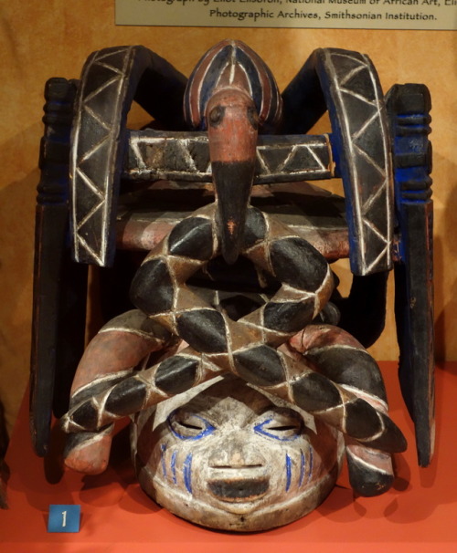 Yoruba mask used in the Gelede festival.  Now in the Glenbow Museum, Calgary.
