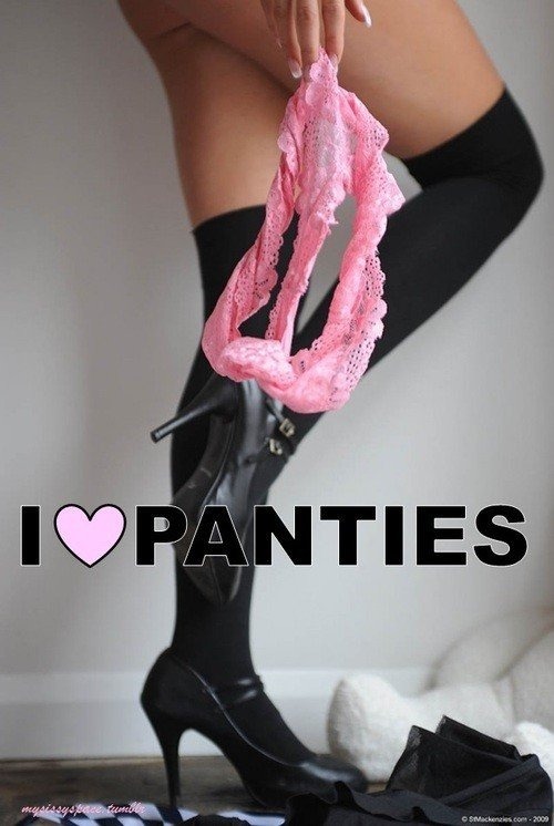 Porn Pics sissystable:Do you love panties ?
