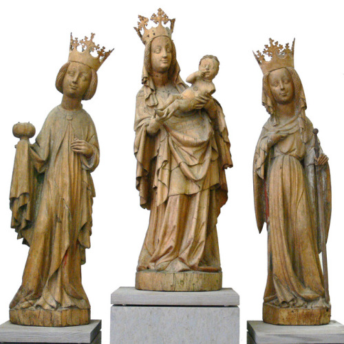 Madonna with St Oswald of Northumbria and St Catharine of Alexandria; c. 1410-1420; Baden-W&uum
