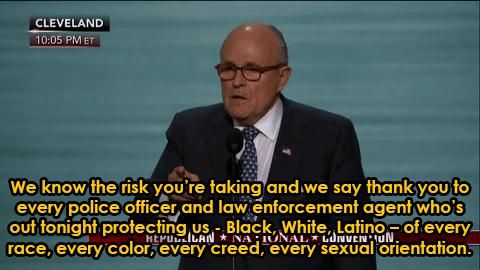 nevaehtyler:  Rudy Giuliani: “There is no Black America, there is no White America,