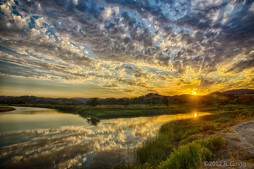 Sunset over Marsh by digibob55 on Flickr.