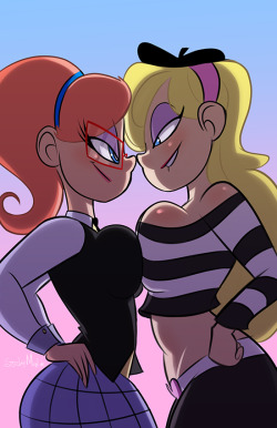 stickymonart: Ashlyn & Nova Commission