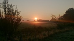 Sunrise on the Farm.