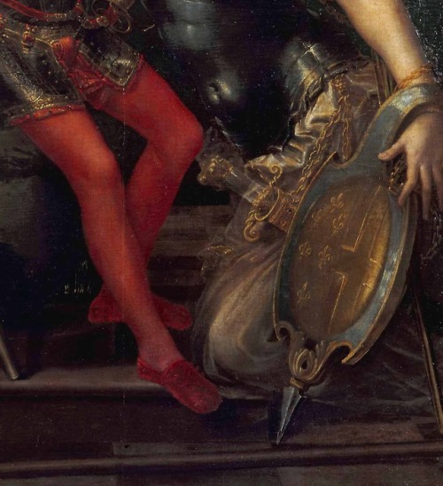 Girolamo Mazzola Bedoli - Parma Embracing Alexander Farnese, Duke of Parma (c. 1556).