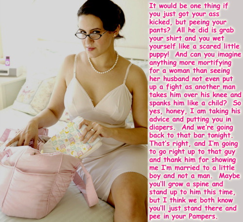 adultbabyhumiliationfantasy: Adult Baby Humiliation  “SHE CAME TO YOUR HOME:( "GUESS WHAT