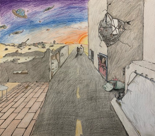 Little Photo Progression Of An Independent School Art Project I Did!