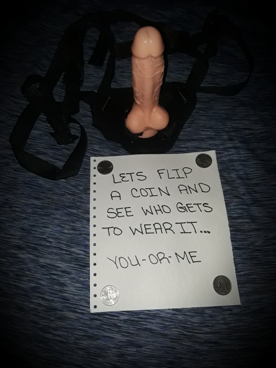 hersissycukbtch-hisdrtylittlegrl:goddessreigns69:I love playing this game. Either way I win! The best part is I get to choose since I always use double sided coins! I wonder how long before he figures it out?!