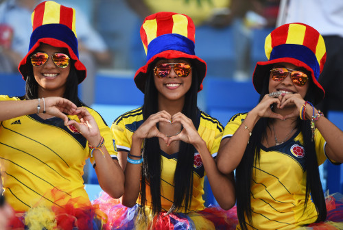 taengochaerin:  Colombian girls - World Cup